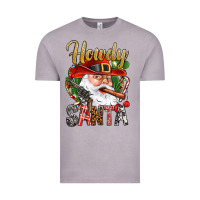 Vintage Zinc Howdy Santa Vintage Tee - NancyCooperArtShop