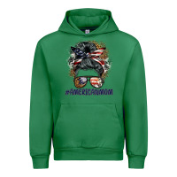 Emerald americanmom messy bun Urban Hoodie - BarkalooDesign