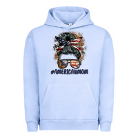 Pigment Grape Ice americanmom messy bun Urban Hoodie - BarkalooDesign