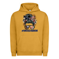 Pigment Peanut Butter americanmom messy bun Urban Hoodie - BarkalooDesign