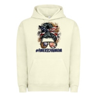 Pigment Pistachio americanmom messy bun Urban Hoodie - BarkalooDesign