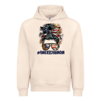 Sandshell americanmom messy bun Urban Hoodie - BarkalooDesign
