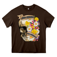 Chocolate Brown kinda emotional kinda emotionless Heavy Core Tee - MaliasSmallBusiness