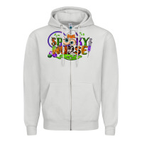 Dove Grey one spooky nurse Zipper Hoodie - BundleAndBundleShop