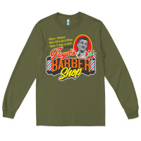 Army Green floyd's barbershop Long Sleeve Tee - tuanDangUi