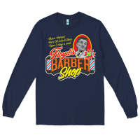 Navy floyd's barbershop Long Sleeve Tee - tuanDangUi