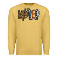Antique Gold so loved jhon 3.16 Premium Sweatshirt - SublimationCraftShop