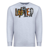 Heather Grey so loved jhon 3.16 Premium Sweatshirt - SublimationCraftShop