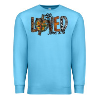 Ocean Blue so loved jhon 3.16 Premium Sweatshirt - SublimationCraftShop