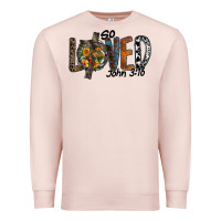 Pale Pink so loved jhon 3.16 Premium Sweatshirt - SublimationCraftShop