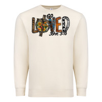 Sandshell so loved jhon 3.16 Premium Sweatshirt - SublimationCraftShop