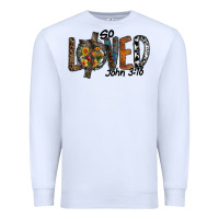 White so loved jhon 3.16 Premium Sweatshirt - SublimationCraftShop