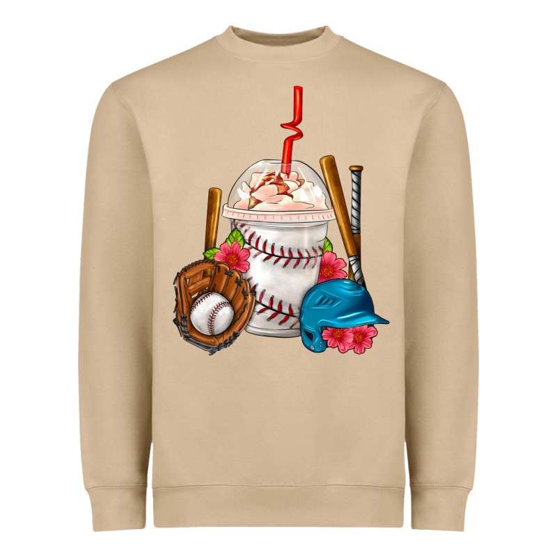 Baseball Frappe Coffee Heavyweight Sweatshirt by FaDigitalArtStudio | Teevron