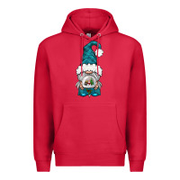 Cardinal winter gnome with snow globe Premium Hoodie - BundleAndBundleShop
