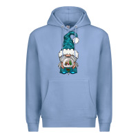 Colony Blue winter gnome with snow globe Premium Hoodie - BundleAndBundleShop