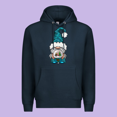 Winter Gnome With Snow Globe Premium Hoodie Designed By Bundleandbundleshop