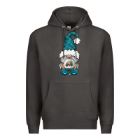 Smoke winter gnome with snow globe Premium Hoodie - BundleAndBundleShop