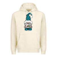 Tofu winter gnome with snow globe Premium Hoodie - BundleAndBundleShop