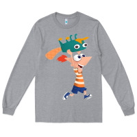 Heather Grey phineas and perry Long Sleeve Tee - tuanDangUi