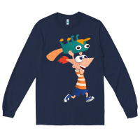Navy phineas and perry Long Sleeve Tee - tuanDangUi