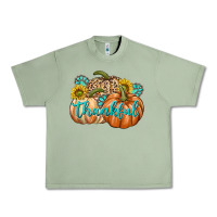 Oil Green Thankful Urban Heavy Tee - texasbilliewilder