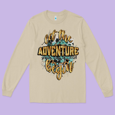 Let The Adventure Begin 2024 Long Sleeve Tee Designed By Cowgirlartshop