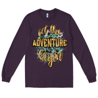 Plum let the adventure begin 2024 Long Sleeve Tee - CowGirlArtShop