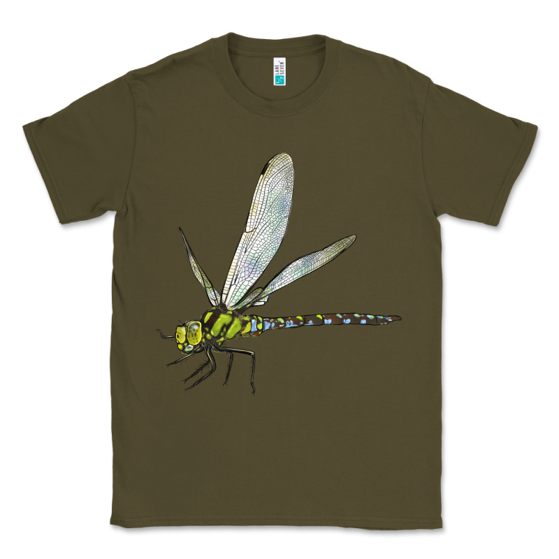Blue And Yellow Dragonfly Classic Tee by LillyAllenDesigns | Teevron