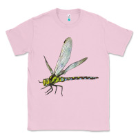 Bubblegum Pink Blue And Yellow Dragonfly Classic Tee - LillyAllenDesigns
