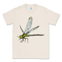 Natural Blue And Yellow Dragonfly Classic Tee - LillyAllenDesigns
