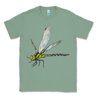 Sage Blue And Yellow Dragonfly Classic Tee - LillyAllenDesigns