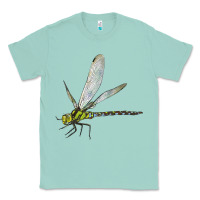 Seafoam Blue And Yellow Dragonfly Classic Tee - LillyAllenDesigns