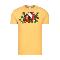 Vintage Mustard Joy with woman Vintage Tee - NancyCooperArtShop