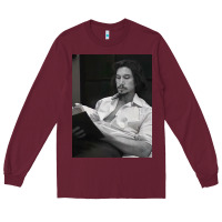 Burgundy adam driver 40 Long Sleeve Tee - tuanDangUi