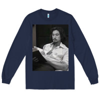 Navy adam driver 40 Long Sleeve Tee - tuanDangUi