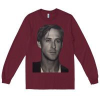Burgundy ryan gosling 15 Long Sleeve Tee - tuanDangUi