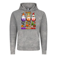Cloud Rock Happy Hallothanksmas wine glasses and gnomes Vintage Hoodie - texasbilliewilder