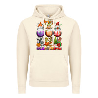 Vintage Artic Happy Hallothanksmas wine glasses and gnomes Vintage Hoodie - texasbilliewilder
