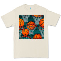 Bone basketball hoop seamless pattern Premium Tee - BundleAndBundleShop