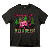 Asphalt nothing runs like a reindeer Heavy Core Tee - MaliasSmallBusiness