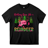 Black nothing runs like a reindeer Heavy Core Tee - MaliasSmallBusiness