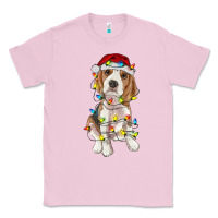 Bubblegum Pink christmas beagle Classic Tee - RanaPortraitStore