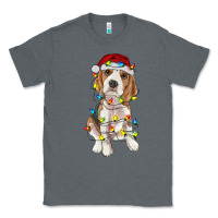 Charcoal Heather christmas beagle Classic Tee - RanaPortraitStore
