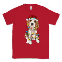 Red christmas beagle Classic Tee - RanaPortraitStore
