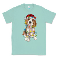 Seafoam christmas beagle Classic Tee - RanaPortraitStore