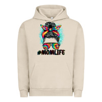 Pigment French Oak tie dye momlife messy bun Urban Hoodie - BarkalooDesign