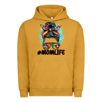 Pigment Peanut Butter tie dye momlife messy bun Urban Hoodie - BarkalooDesign