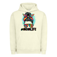 Pigment Pistachio tie dye momlife messy bun Urban Hoodie - BarkalooDesign