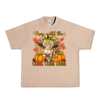 Burro Pray Till The Cows Come Home Urban Heavy Tee - texasbilliewilder