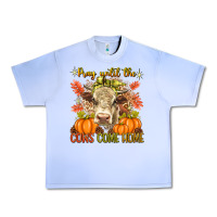 Grape Ice Pray Till The Cows Come Home Urban Heavy Tee - texasbilliewilder
